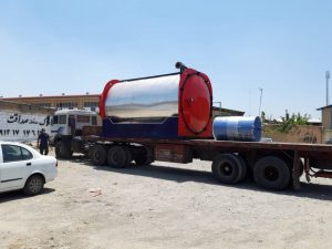 بارگیری و حمل بویلر روغن داغ 3000،000 کیلو کالری